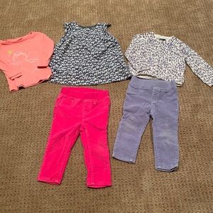 Baby Gap - bundle of 5 - baby girl 12-18months